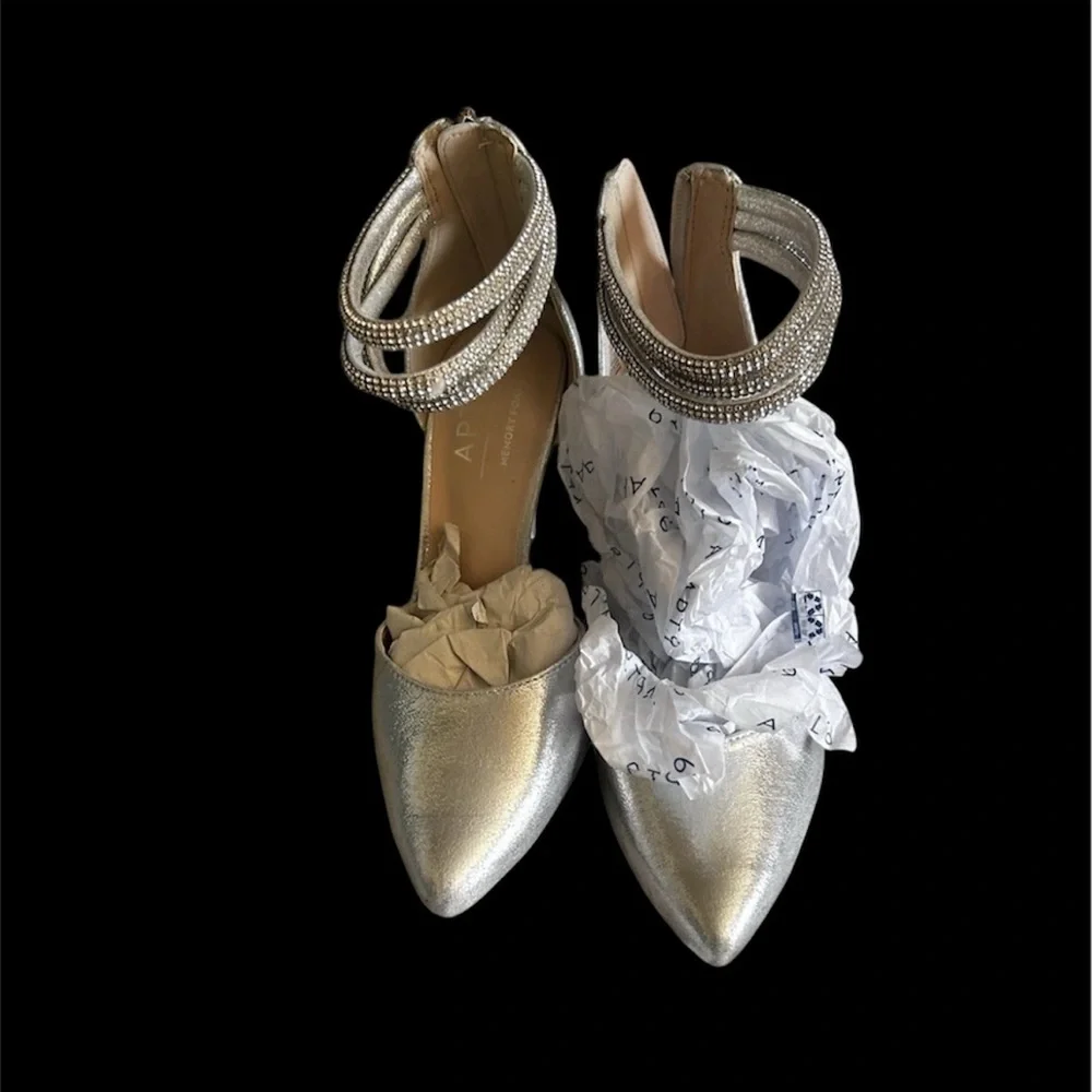 New!!! Apt. 9 Shimmering Silver high Heels